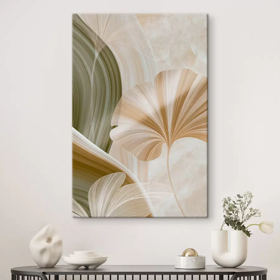  Peintures Une composition botanique aux feuilles délicates s49349