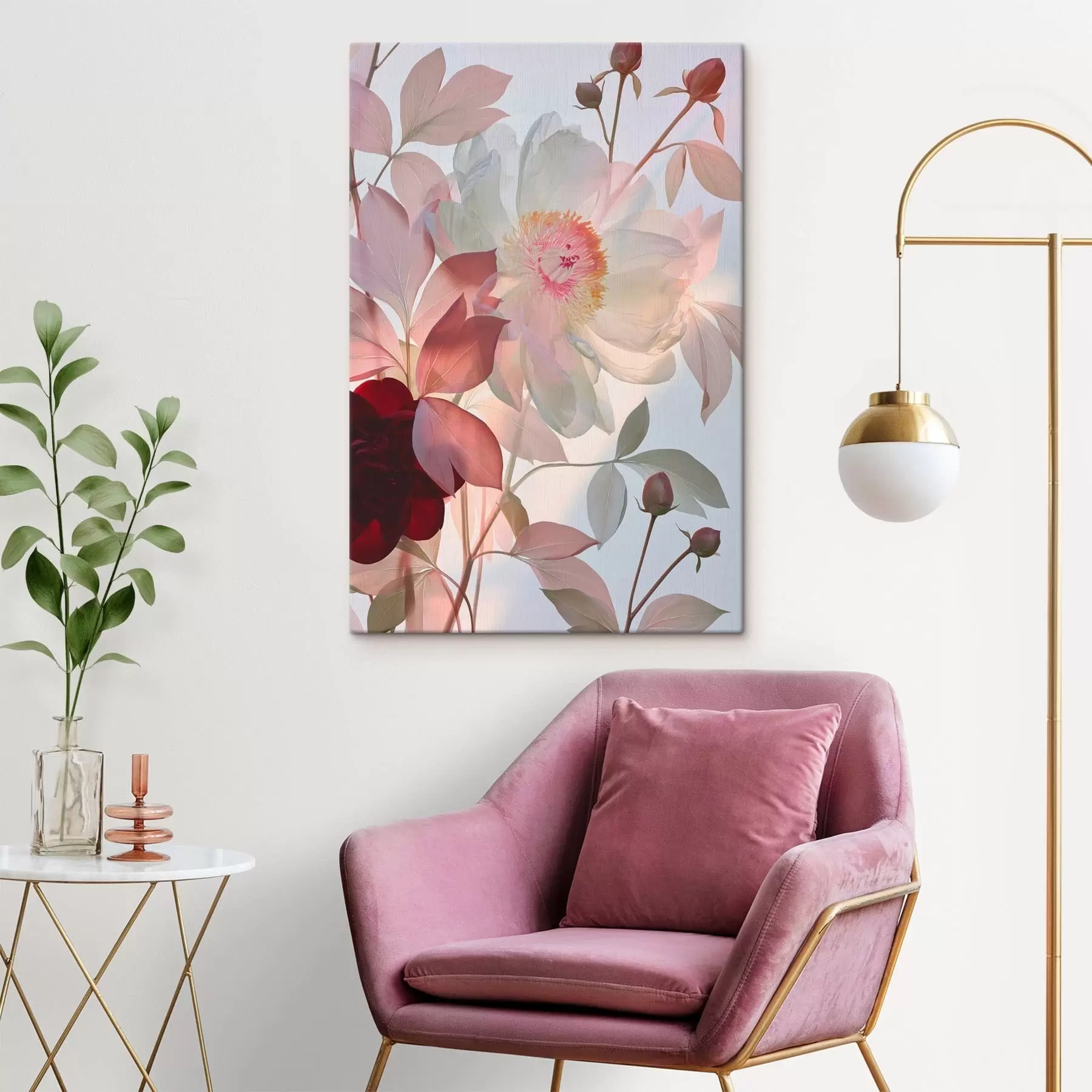  Schilderijen Bloemen met knoppen s49366
