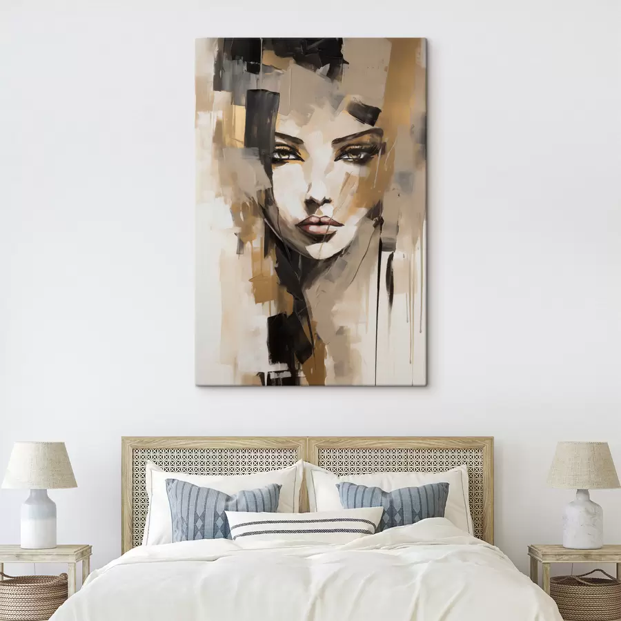Fotobehang Abstract gezicht s49409