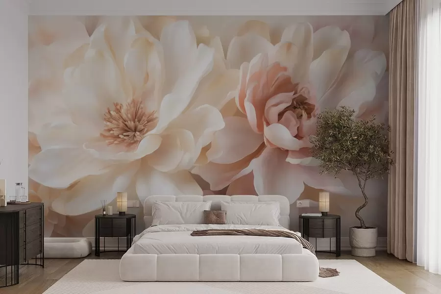 Fotobehang Grote bloemen w05633