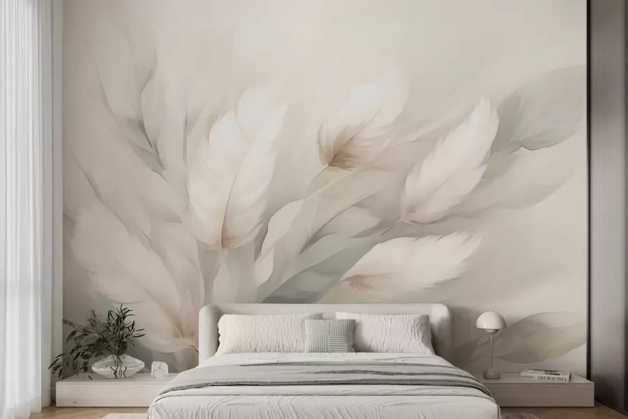 Papier peint photo Plumes abstraites w05662