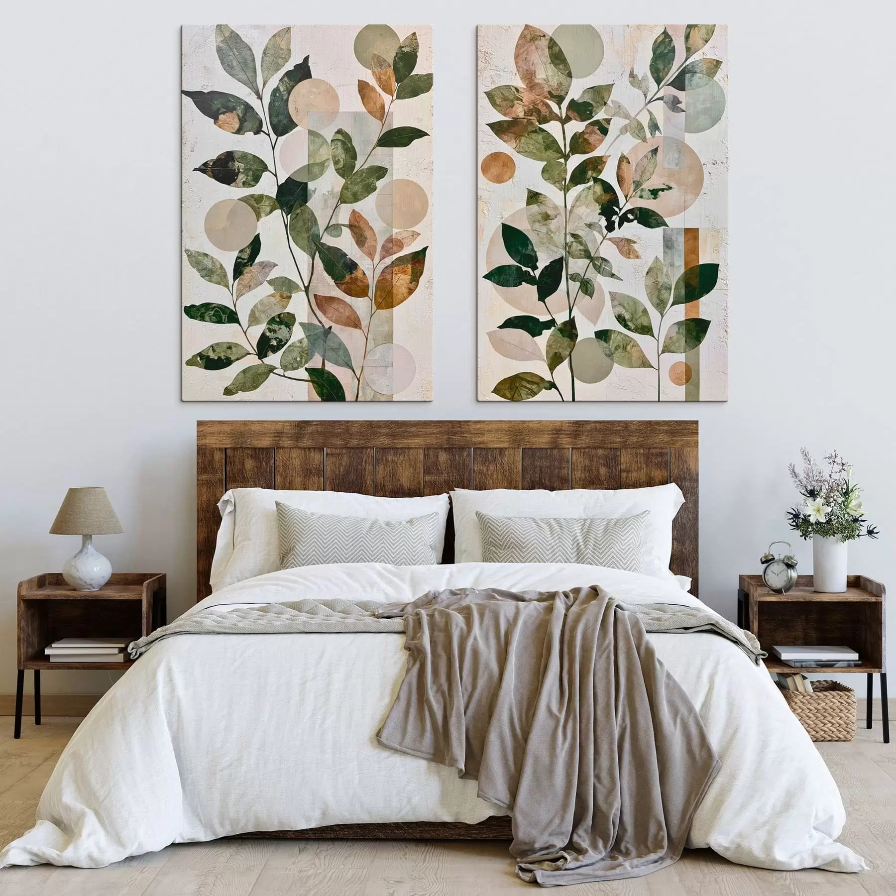  Peintures Une abstraction avec du feuillage m30530