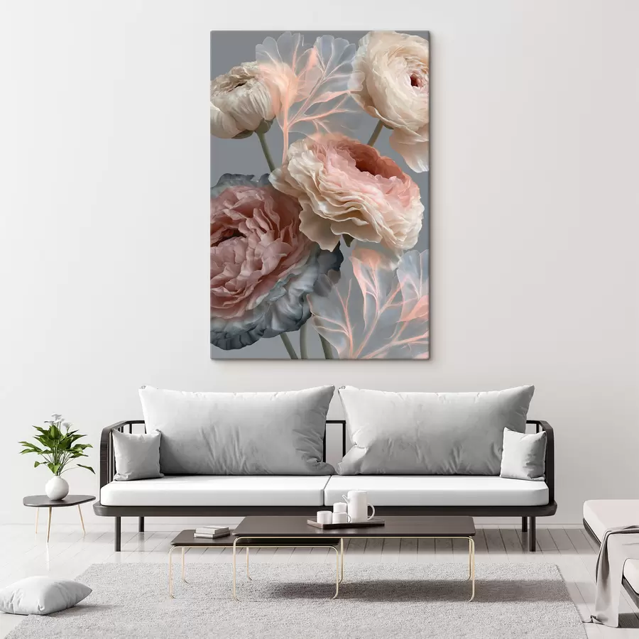  Peintures Un bouquet de fleurs abstraites s49368