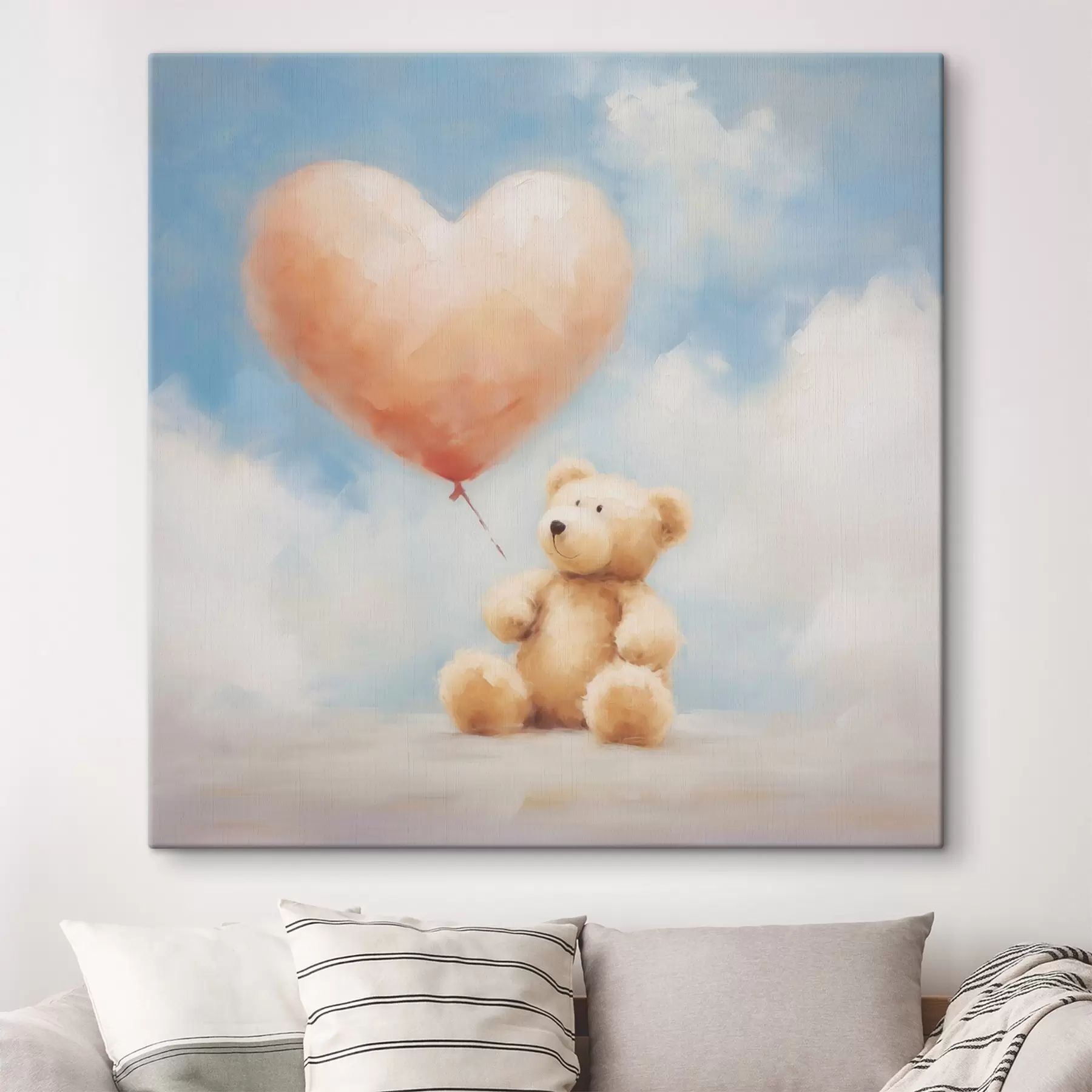  Peintures Peinture représentant un ours et un cœur s49396