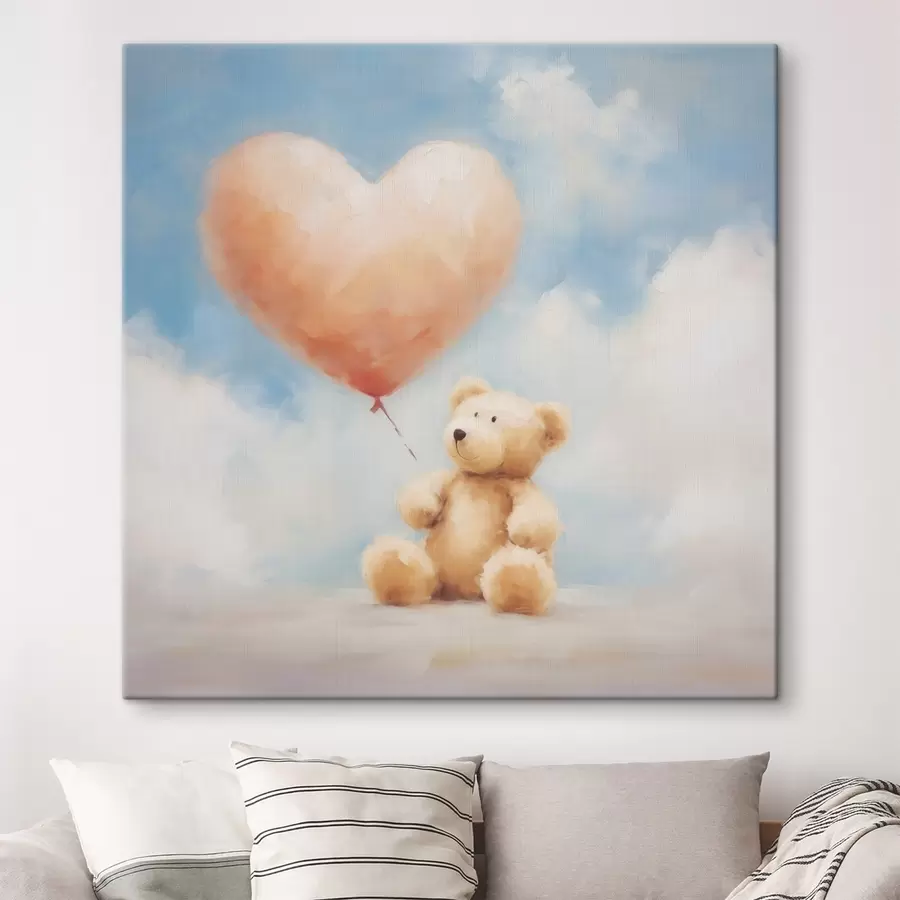  Peintures Peinture représentant un ours et un cœur s49396