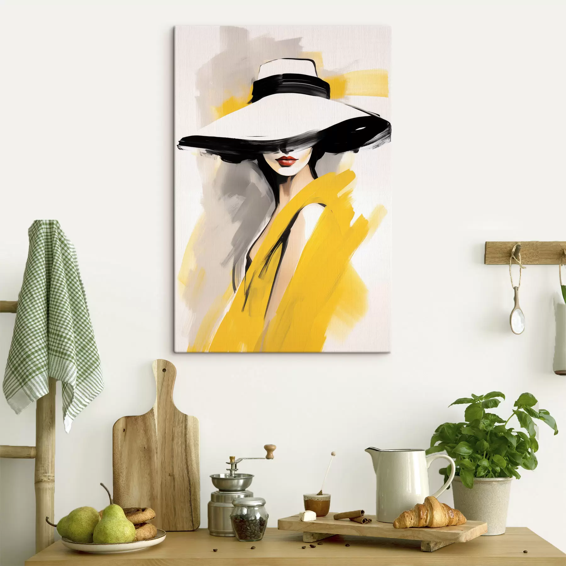  Peintures Femme au chapeau s49435