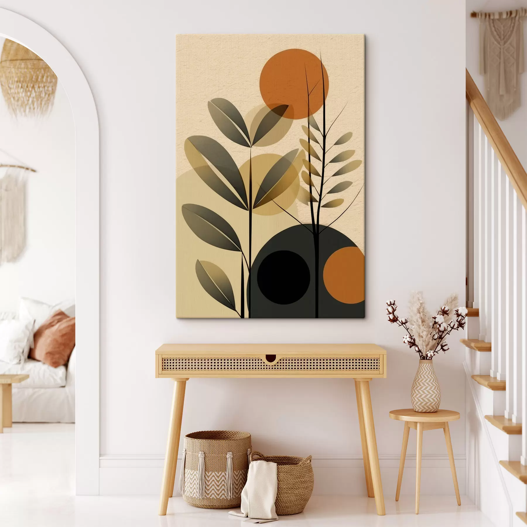  Peintures Feuilles abstraites s49438