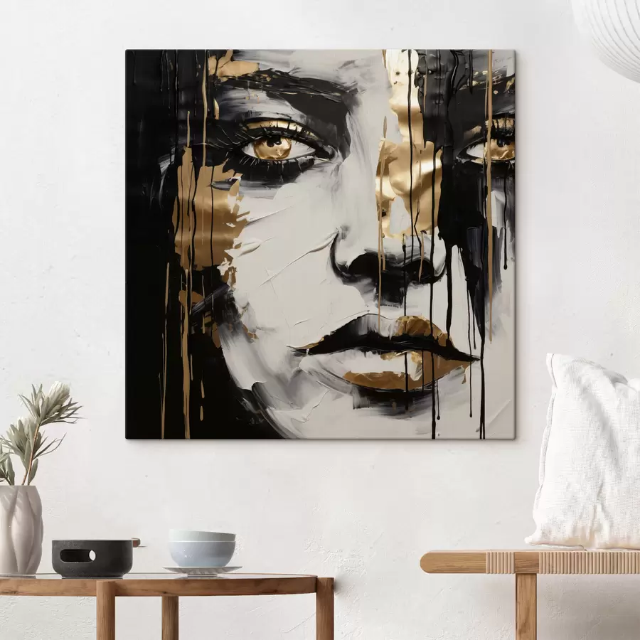 Peintures Portrait féminin abstrait s49442
