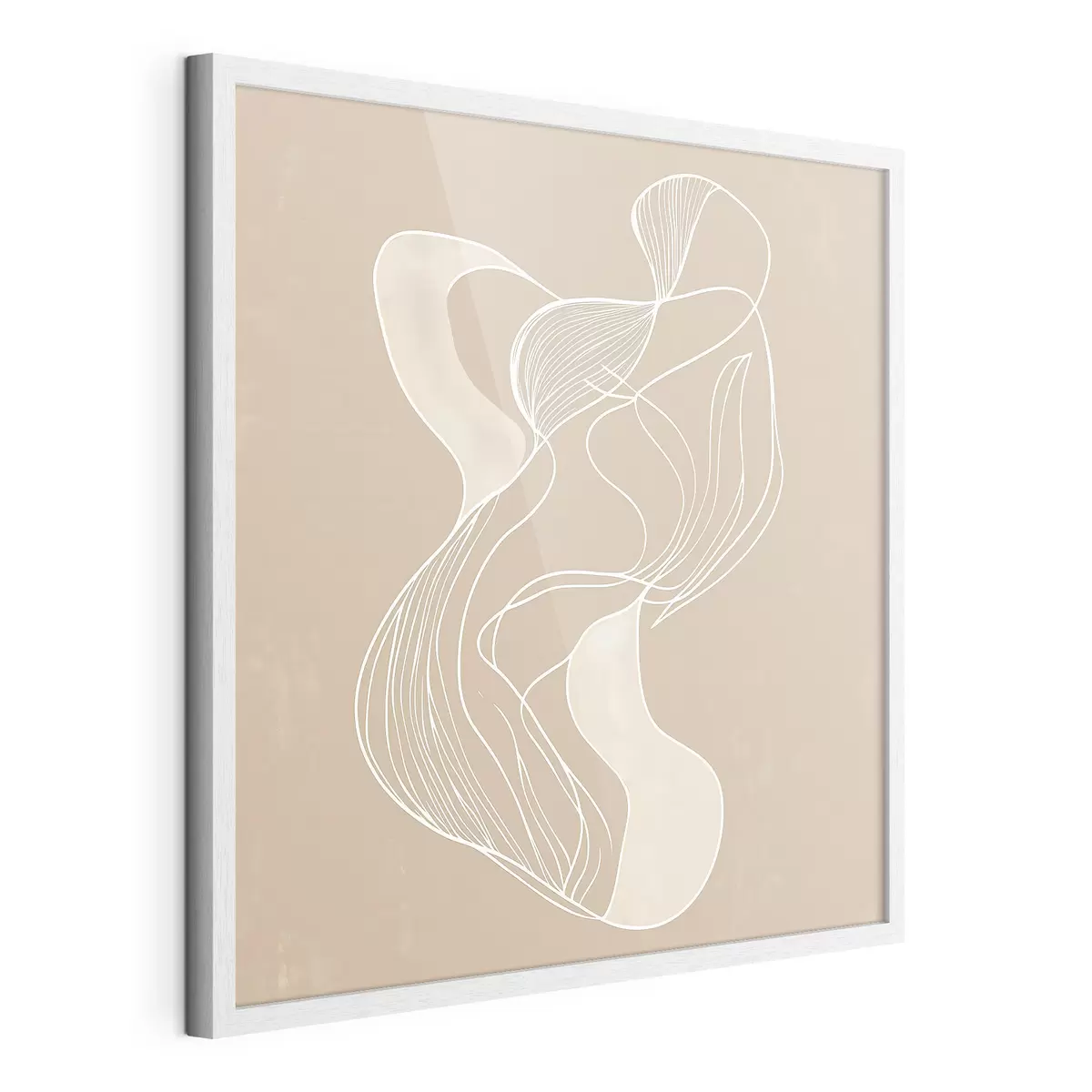Poster Elegant abstract motief van dunne lijnen in een eigentijdse kunststijl f48876