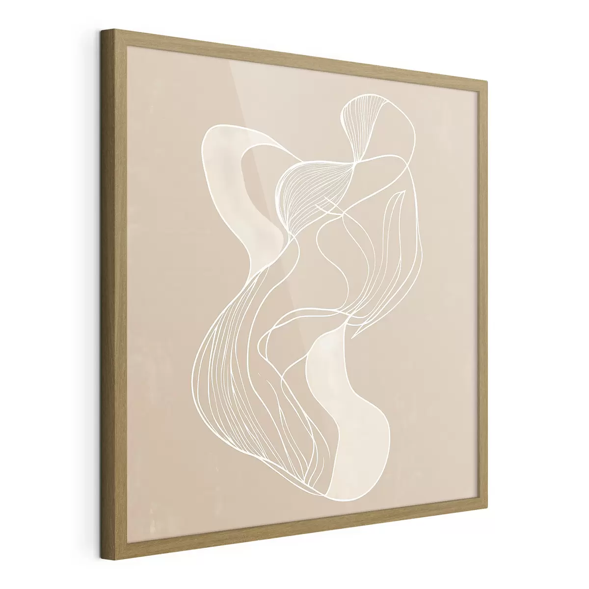 Poster Elegant abstract motief van dunne lijnen in een eigentijdse kunststijl f48876