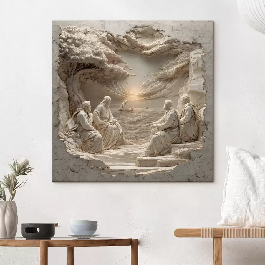 Peintures Motifs bibliques en bas-relief s49423