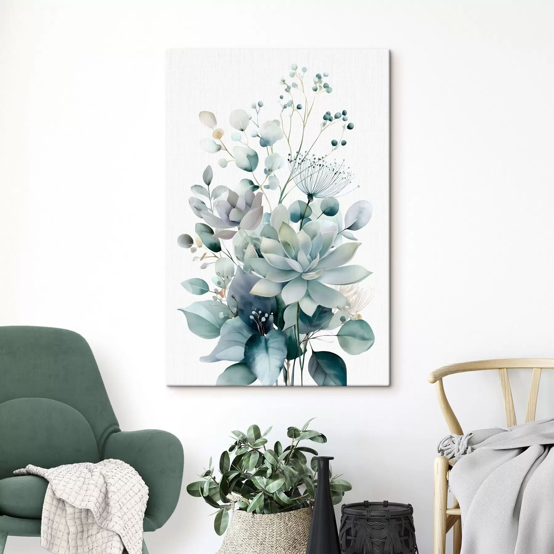  Peintures Plantes succulentes et autres plantes, dans un style aquarelle s49427