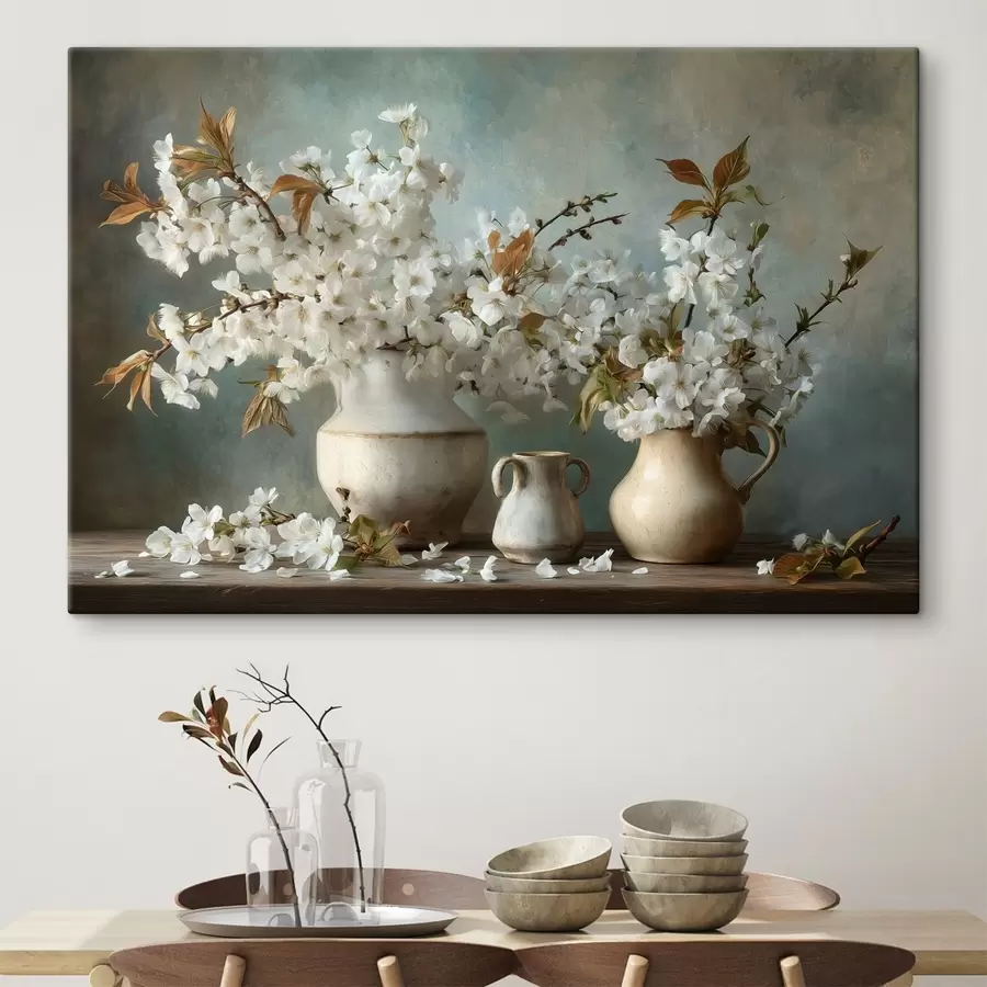  Peintures Des fleurs de cerisier dans des vases s49458