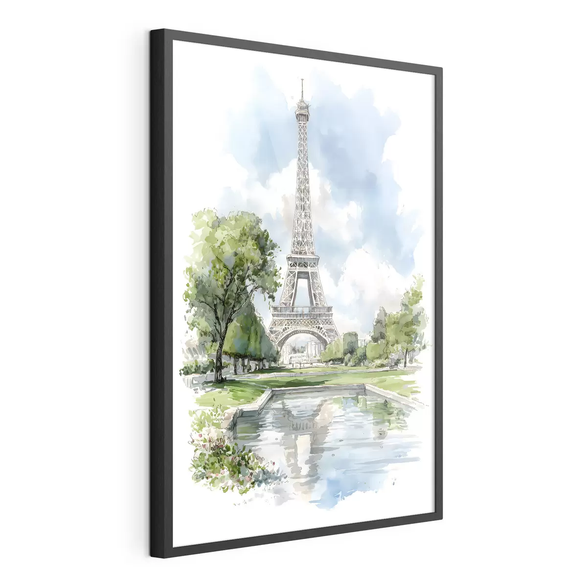 Affiche La Tour Eiffel dans un style aquarelle f49424
