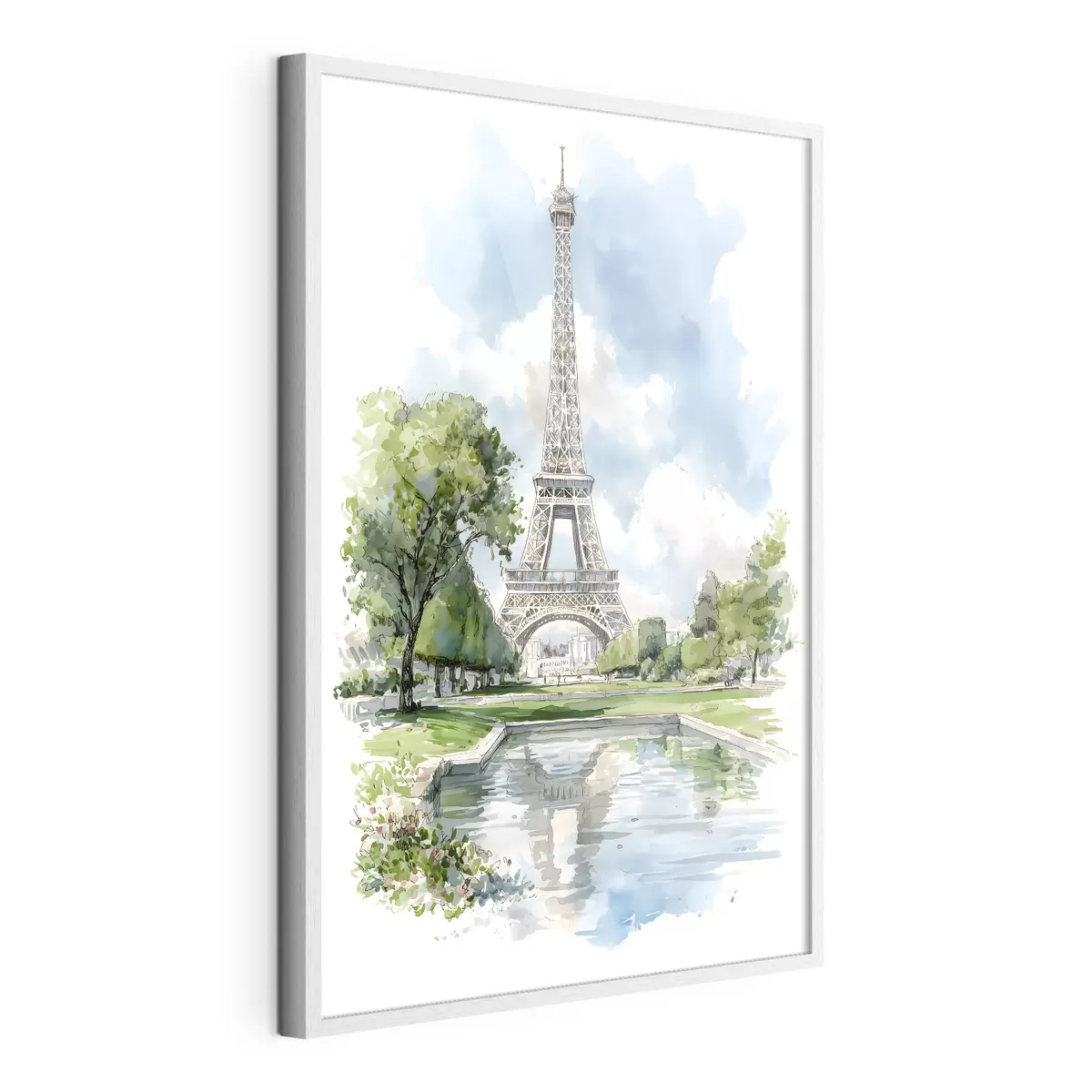 Affiche La Tour Eiffel dans un style aquarelle f49424