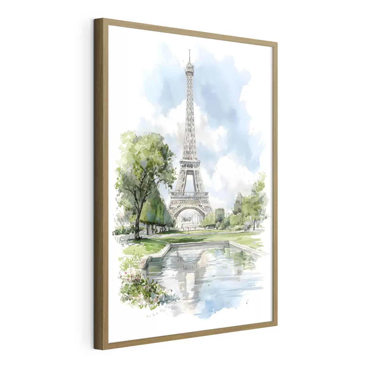 Affiche La Tour Eiffel dans un style aquarelle f49424