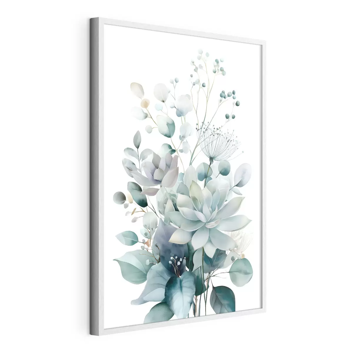 Affiche Plantes succulentes et autres plantes, dans un style aquarelle f49427