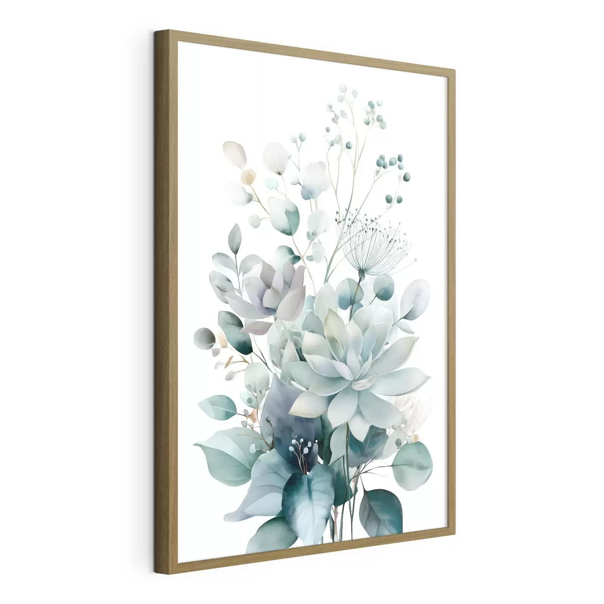 Affiche Plantes succulentes et autres plantes, dans un style aquarelle f49427