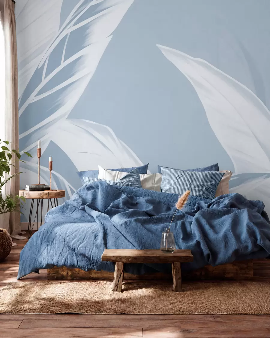 Papier peint photo De longues feuilles de bananier w05681v1
