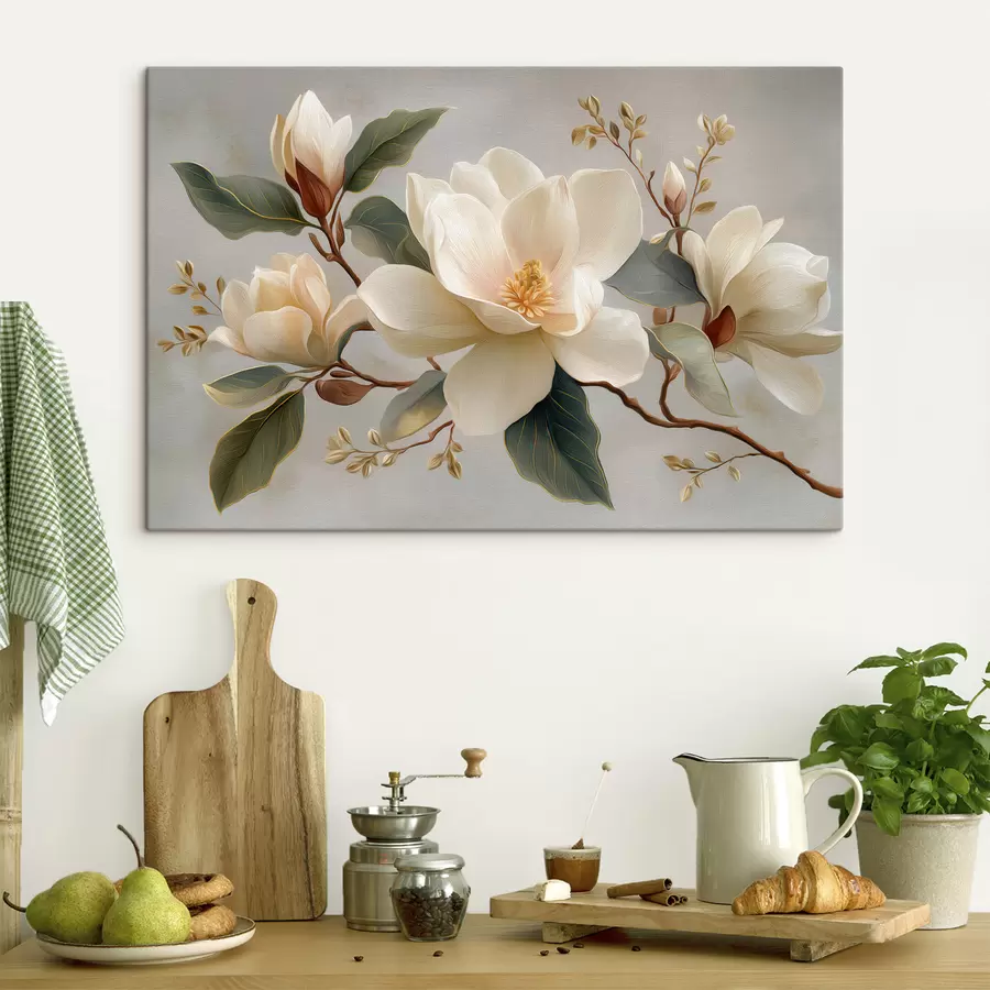  Peintures Une branche avec des fleurs s49538