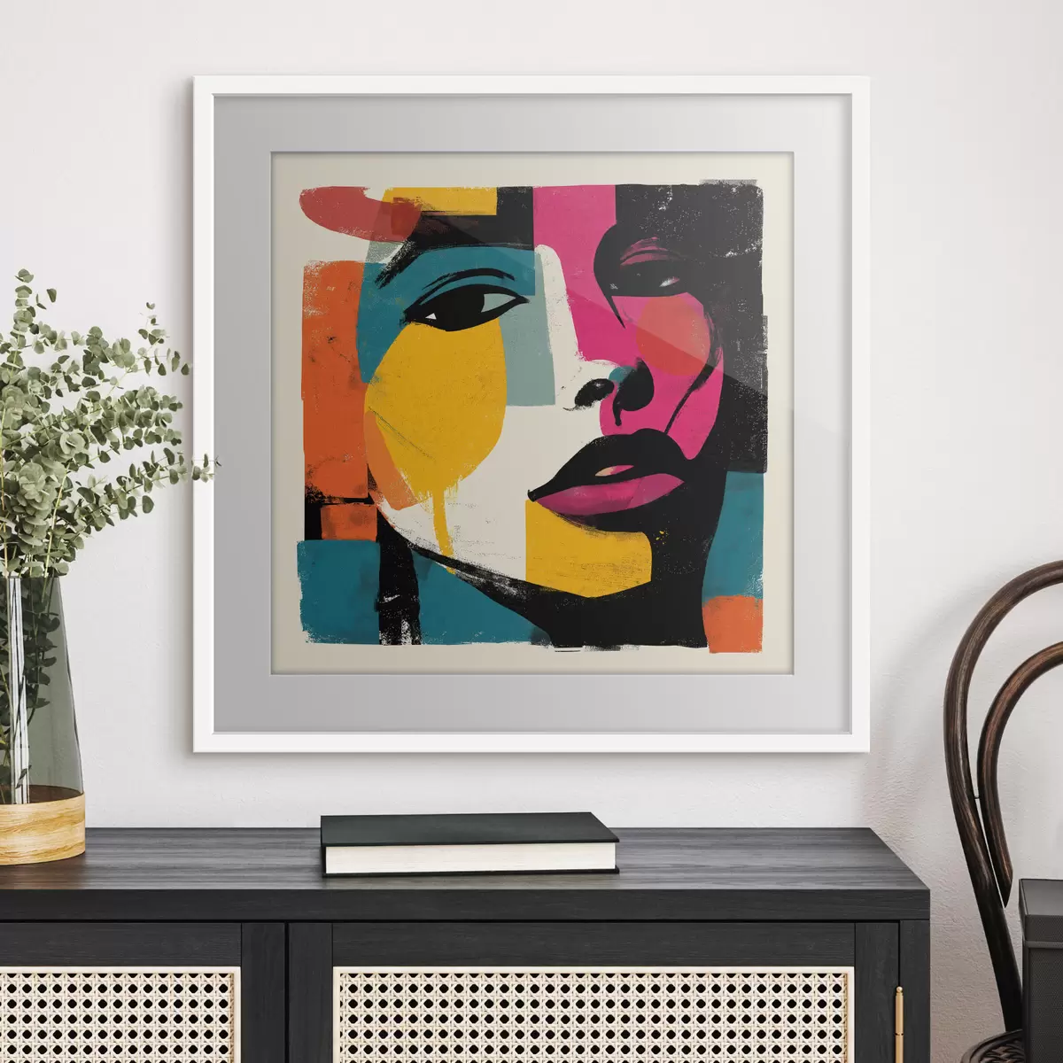 Affiche Un visage abstrait f49543