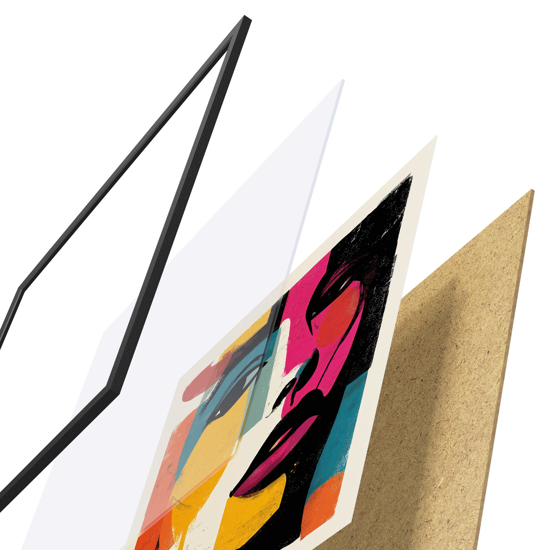 Affiche Un visage abstrait f49543