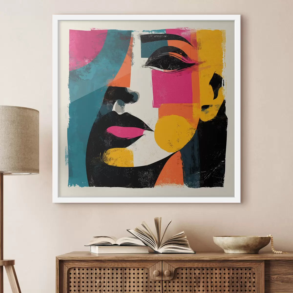 Affiche Un visage abstrait f49544