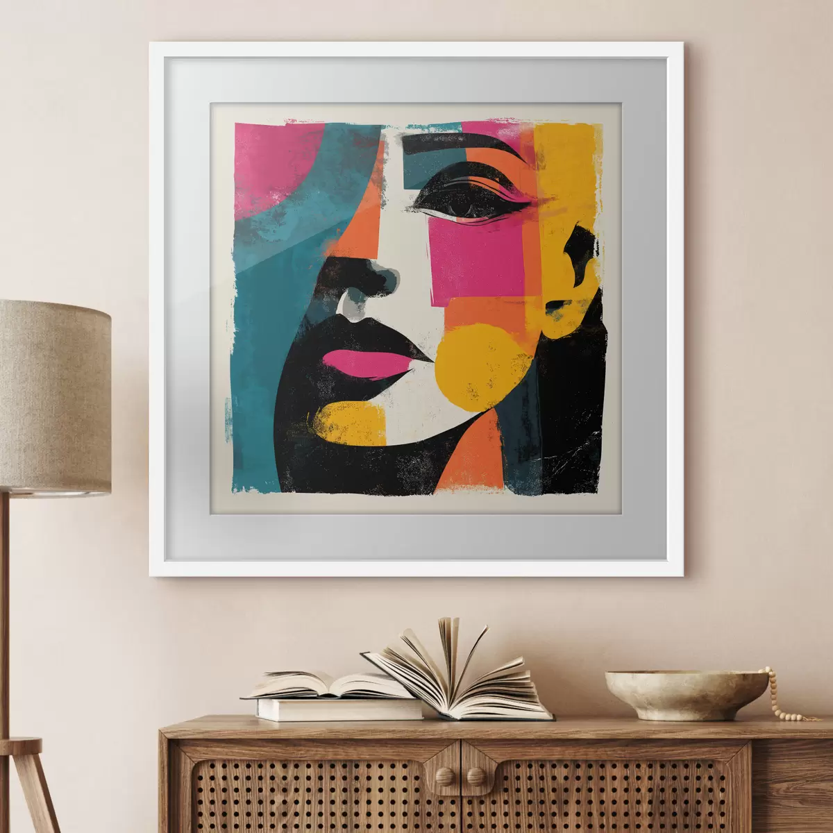 Affiche Un visage abstrait f49544