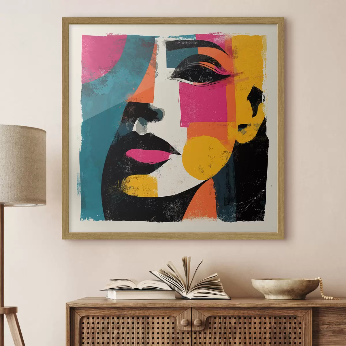 Affiche Un visage abstrait f49544