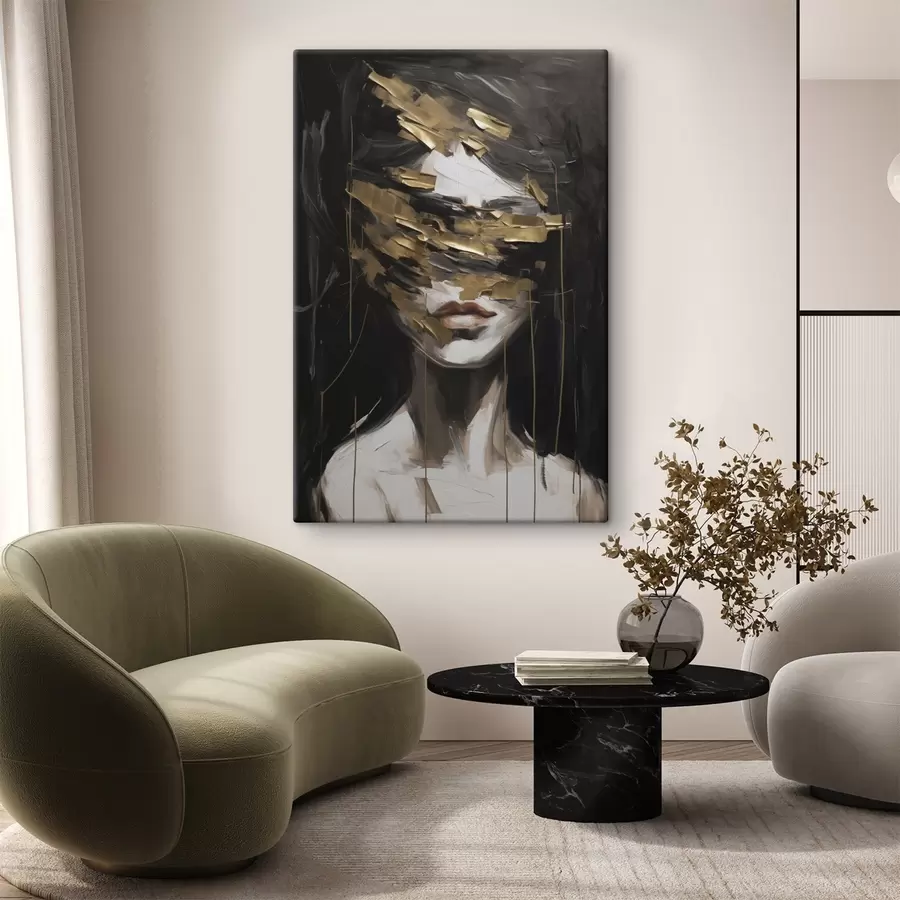  Peintures Portrait féminin abstrait imitant la peinture s49506