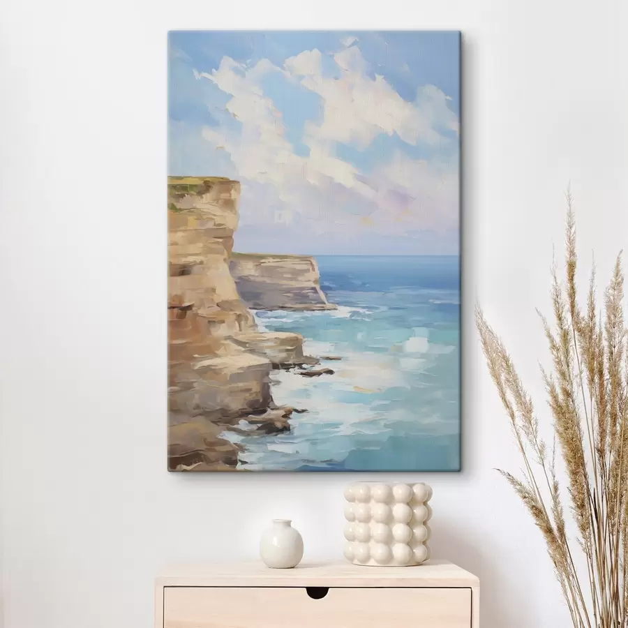 Peintures Rochers au bord de la mer : imitation d'une peinture s49512