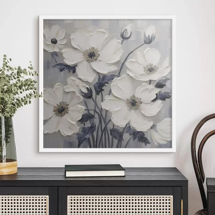 Papier peint photo Peinture imitation fleurs f49505