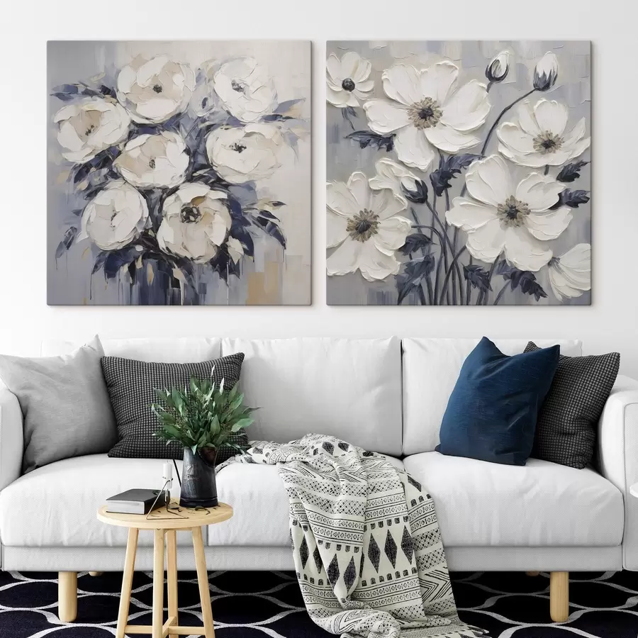 Fotobehang Bloemen imitatieschilderij m30593