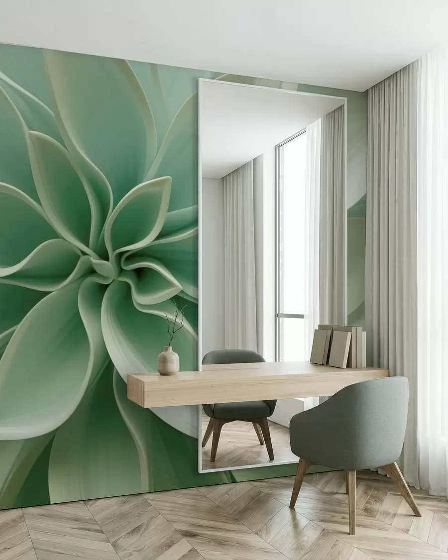 Fotobehang Botanische meetkunde w05559