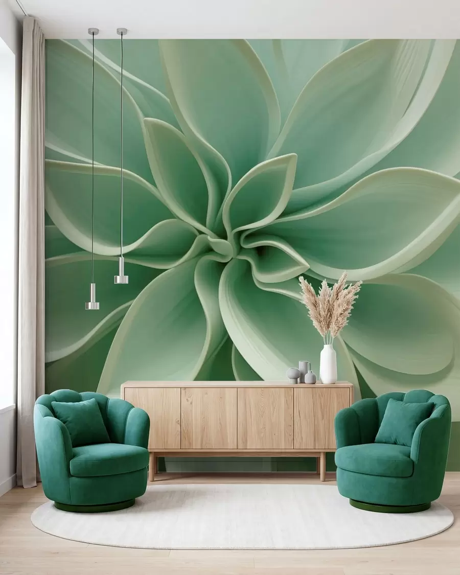 Fotobehang Botanische meetkunde w05559