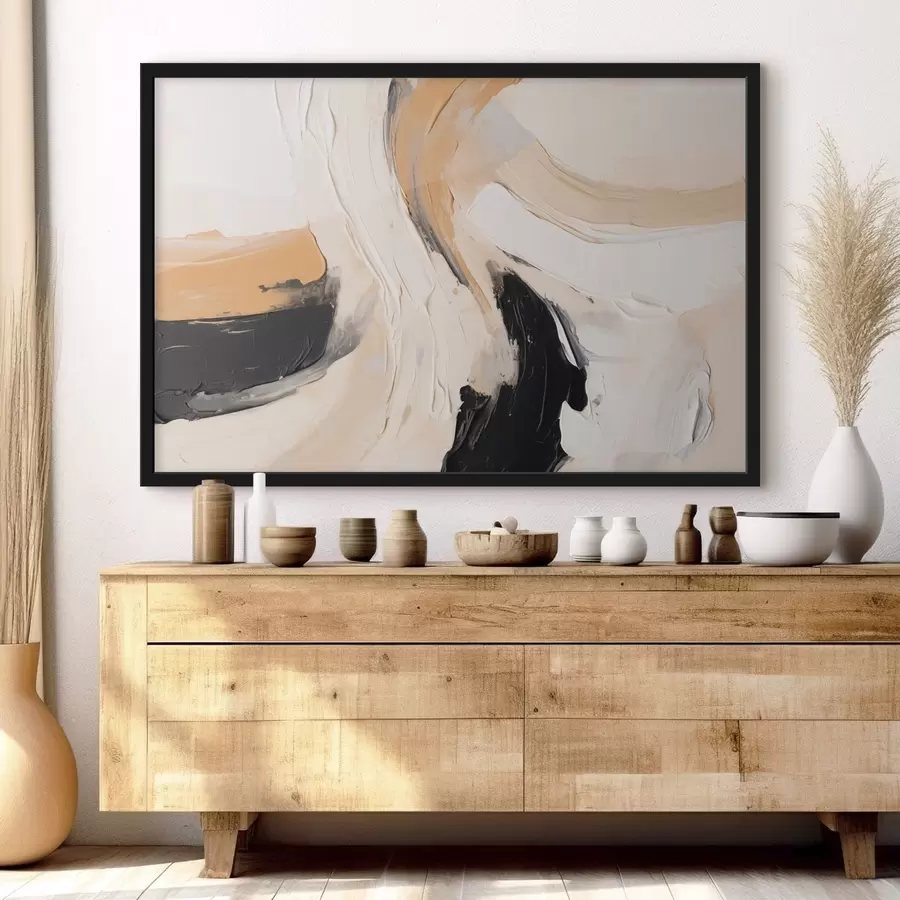 Fotobehang Een abstract schilderij f49616