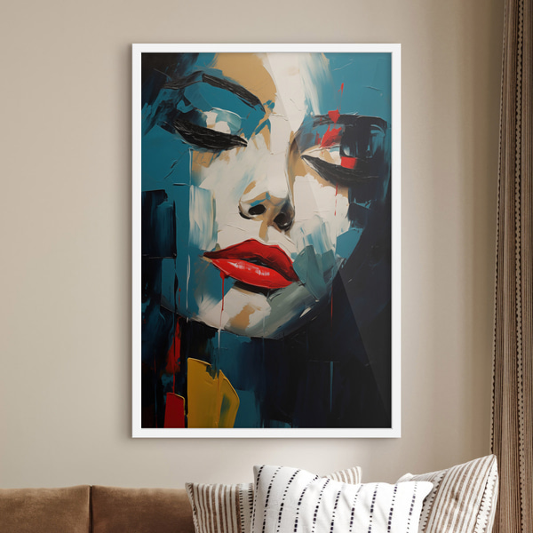 Poster Abstract Portret, Posters Mensen, f49627wo : Uwalls