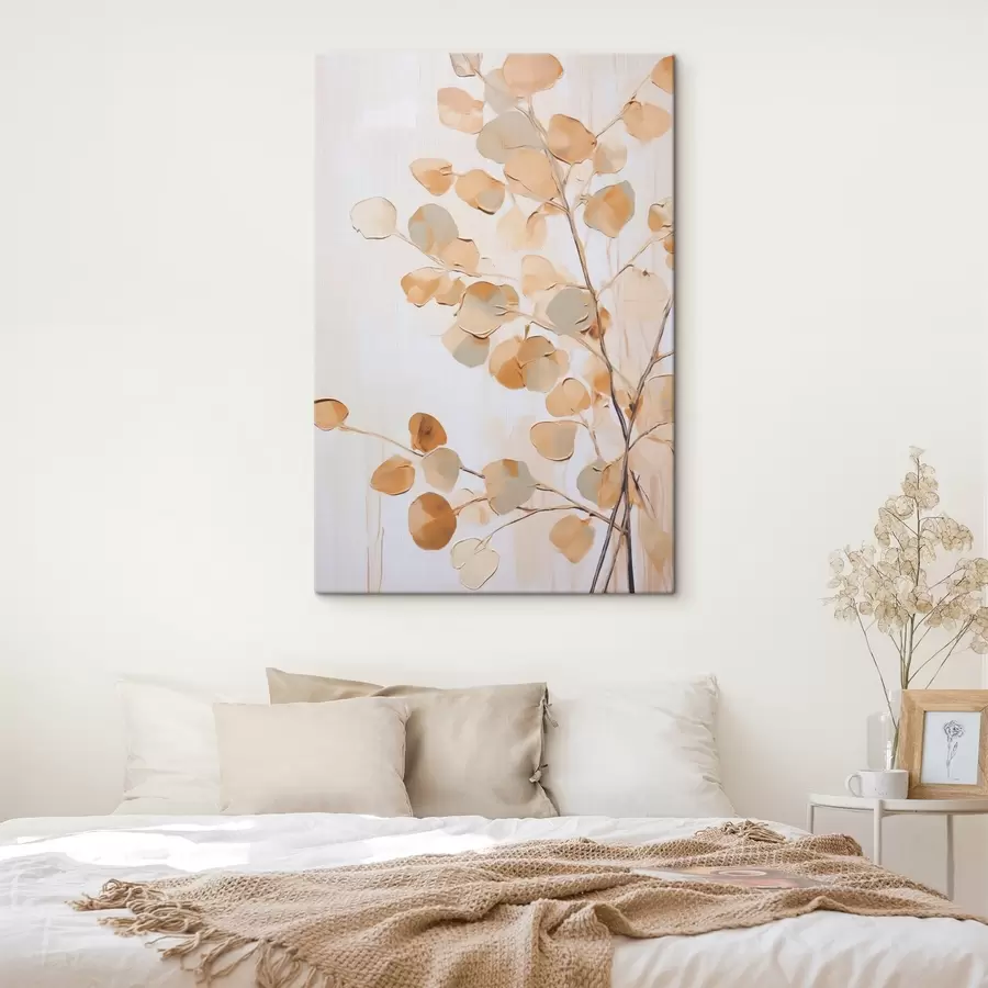  Peintures Rameau avec des feuilles – imitation d'une peinture s49594