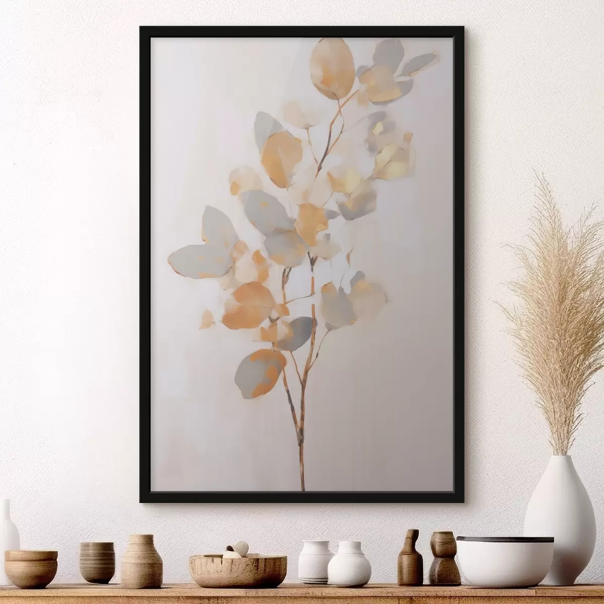 Affiche Imitation abstraite de branches dans la peinture f49595