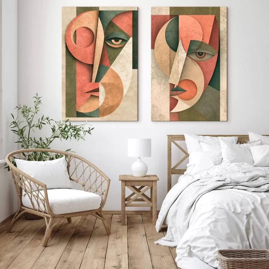  Peintures Abstraction des visages m30545