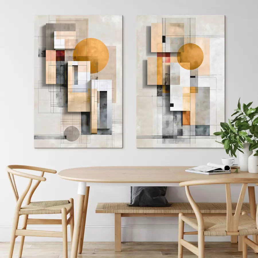  Peintures Abstraction géométrique m30547