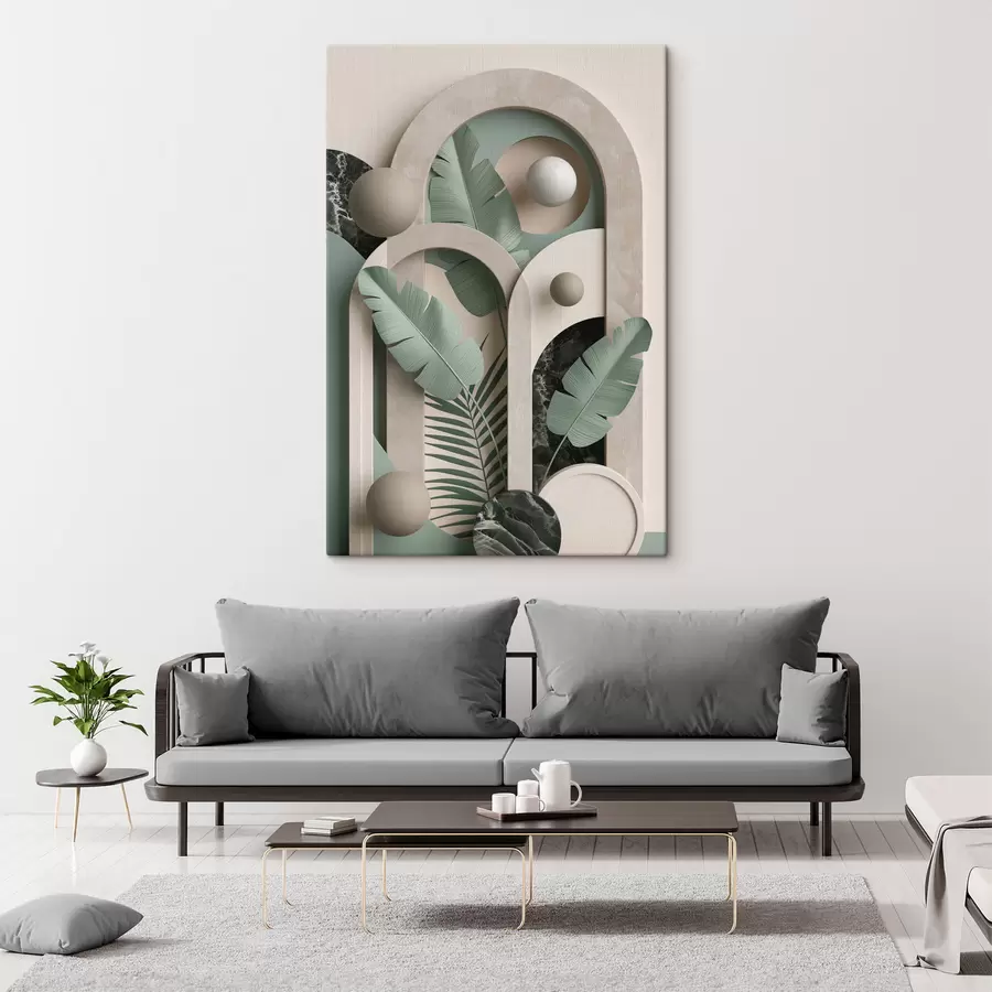  Peintures Composition d'arcs botaniques s49515