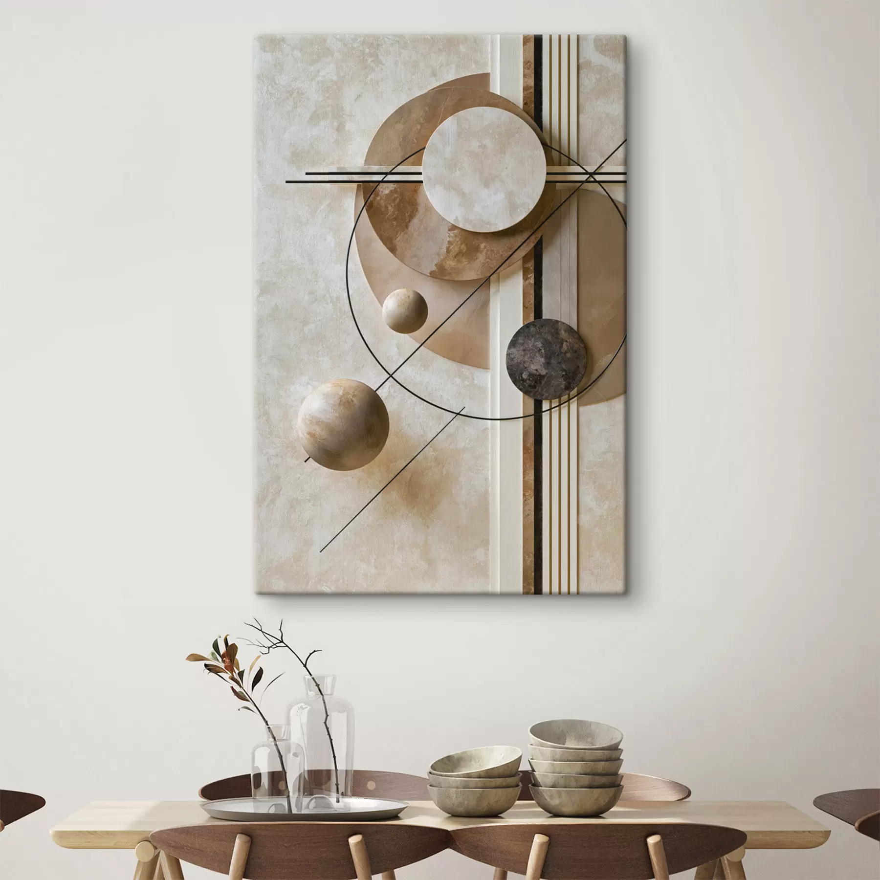  Peintures Une composition avec des cercles s49516