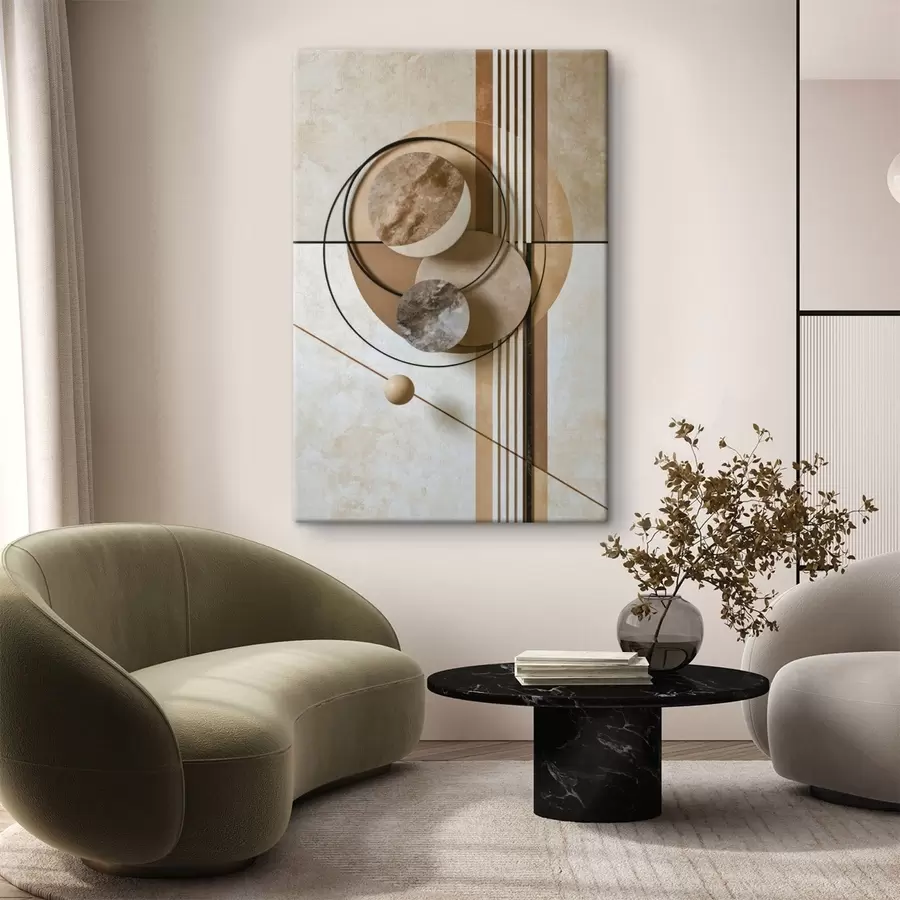  Peintures Une composition avec des cercles s49517