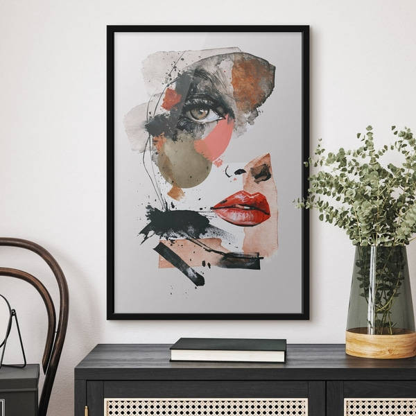 Affiche Un visage de femme abstrait, Posters personnes, f49521wo : Uwalls