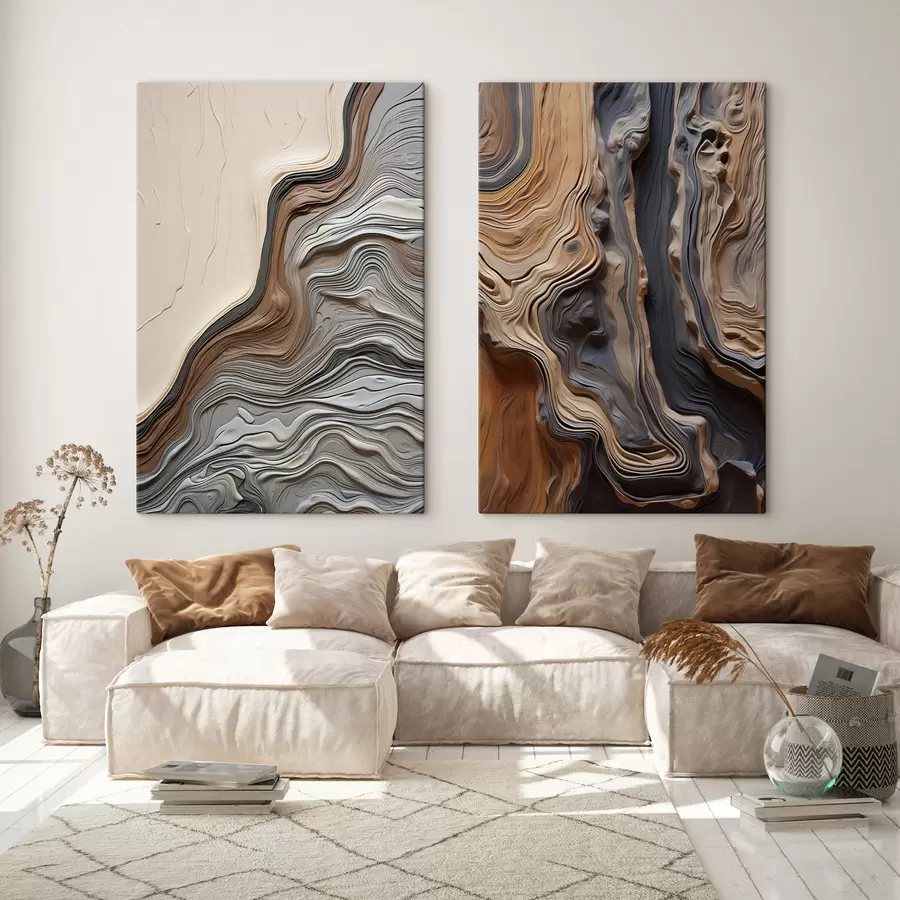 Peintures Composition en bois m30611
