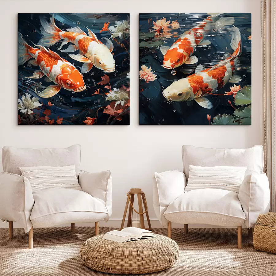  Peintures Poissons colorés m30644