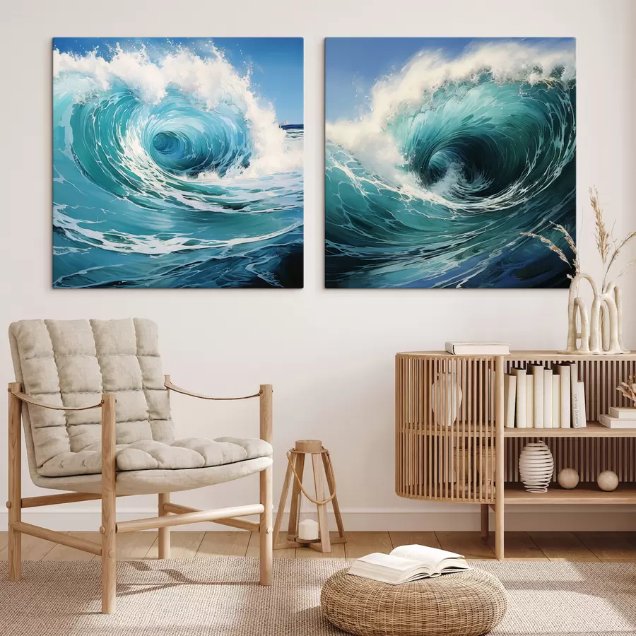 Peintures Les vagues de l'océan m30646