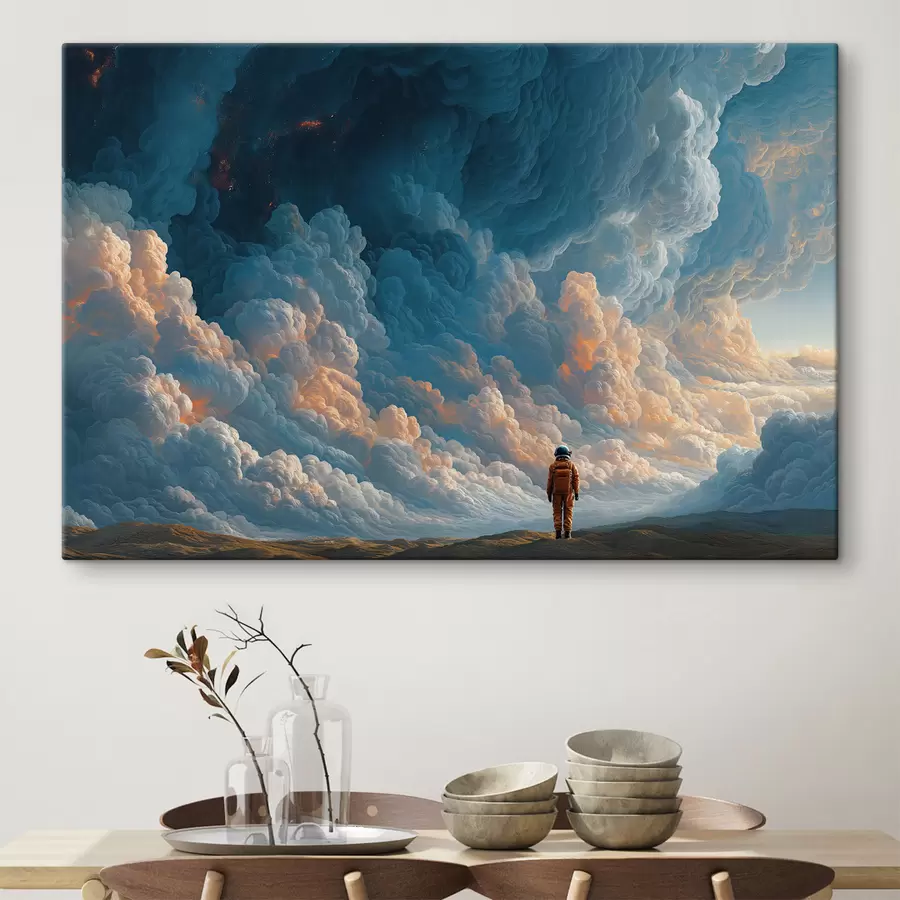  Peintures Les nuages et l'astronaute s49635