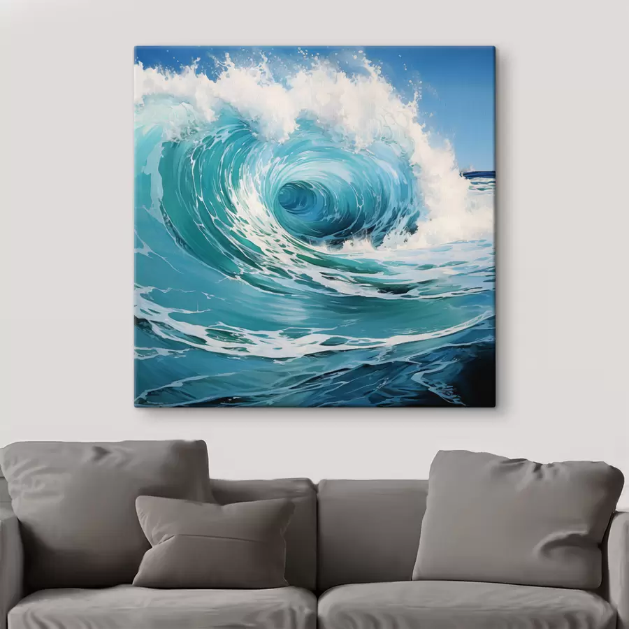  Peintures Les vagues de l'océan s49637